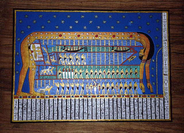 The Celestial Goddess Nut Dark Papyrus