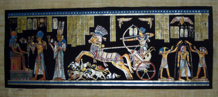 papyrus painting of ramses battle of kadesh and the afterlife